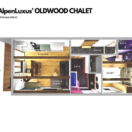 Oldwood Chalet - Balcony & Car Park By Alpenluxus Appartements Fügen Dış mekan fotoğraf
